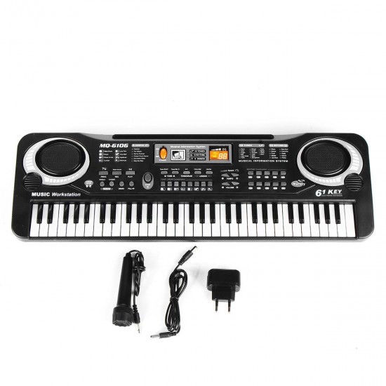 Standard 61 Keys Children Electronic Piano Keyboard with External Speaker Microphone Supports Singing Following Teaching Standard 61 Keys Children Electronic Piano Keyboard with External Speaker Microphone Supports Singing Following Teaching