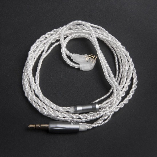 Earphone Replacement Cable Upgraded Silver Plated Cable Use For V10 KZ ZS6 ZS5 ZS3 ZST ZSR Earphone Replacement Cable Upgraded Silver Plated Cable Use For V10 KZ ZS6 ZS5 ZS3 ZST ZSR