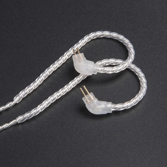Earphone Replacement Cable Upgraded Silver Plated Cable Use For V10 KZ ZS6 ZS5 ZS3 ZST ZSR