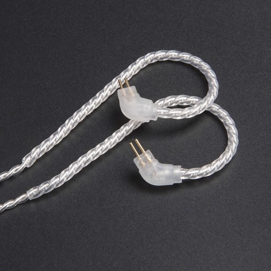 Earphone Replacement Cable Upgraded Silver Plated Cable Use For V10 KZ ZS6 ZS5 ZS3 ZST ZSR Earphone Replacement Cable Upgraded Silver Plated Cable Use For V10 KZ ZS6 ZS5 ZS3 ZST ZSR