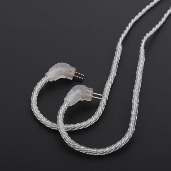 Earphone Replacement Cable Upgraded Silver Plated Cable Use For V10 KZ ZS6 ZS5 ZS3 ZST ZSR