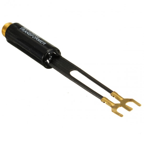 UHF VHF FM Gold Plated 75-300 Ohm TV Coaxial Antenna Cable Matching Transformer UHF VHF FM Gold Plated 75-300 Ohm TV Coaxial Antenna Cable Matching Transformer