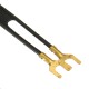 UHF VHF FM Gold Plated 75-300 Ohm TV Coaxial Antenna Cable Matching Transformer UHF VHF FM Gold Plated 75-300 Ohm TV Coaxial Antenna Cable Matching Transformer
