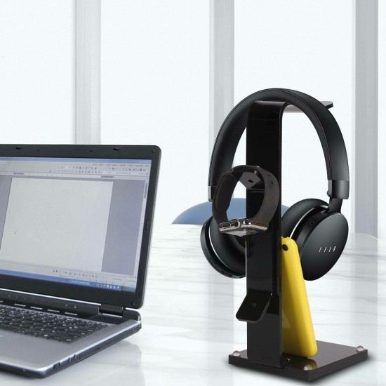 Universal Acrylic Headset Headphone Gaming Earphone Holder Hanger Display Stand