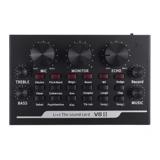 V811 Live Sound Card Electronic Sounds KTV Anchors Singing 3 Modes Music Live Sound Card for Phone Computer V811 Live Sound Card Electronic Sounds KTV Anchors Singing 3 Modes Music Live Sound Card for Phone Computer