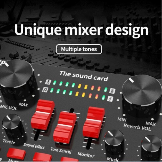 V8S bluetooth Sound Card Live Broadcast Equipment Sound Card Live Drive Free Rechargeable English Version For Guitar Accessories Karaoke Microphone With Mic V8S bluetooth Sound Card Live Broadcast Equipment Sound Card Live Drive Free Rechargeable English Version For Guitar Accessories Karaoke Microphone With Mic