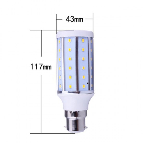 B22 10W Warm White/White 60 SMD 2835 220-240V LED Corn Light Bulb