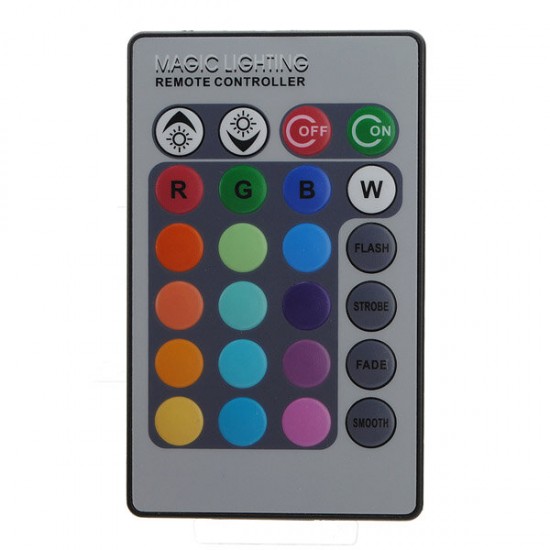 B22 16 Color RGB 3W LED Remote Control Colorful Spot Bulb AC 85-240V