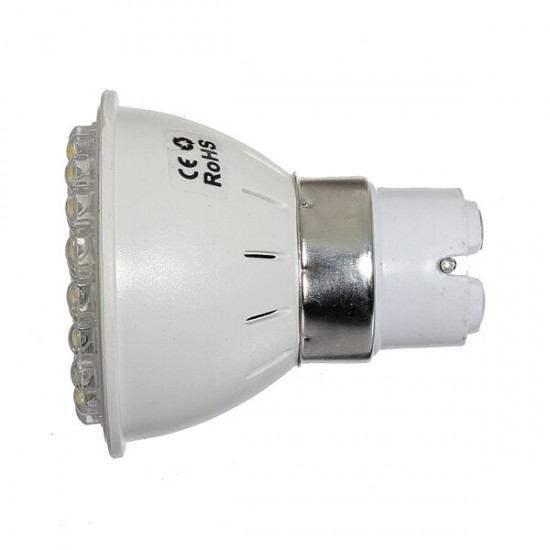 B22 2.5W 160LM Warm White 38 LED Spotlightt Bulb 110-240V