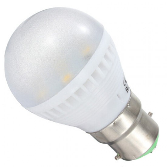 B22 2.5W Warm White 7 SMD 5050 LED Light Bulb Lamp 110-240V
