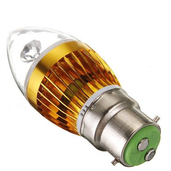 B22 3W 3 LED White/Warm White LED Candle Light Bulb 85-265V B22 3W 3 LED White/Warm White LED Candle Light Bulb 85-265V