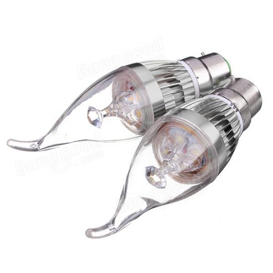 B22 4.5W 500-550lm White/Warm White LED Candle Light Bulb 85-265V B22 4.5W 500-550lm White/Warm White LED Candle Light Bulb 85-265V