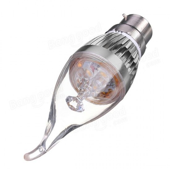 B22 4.5W 500-550lm White/Warm White LED Candle Light Bulb 85-265V