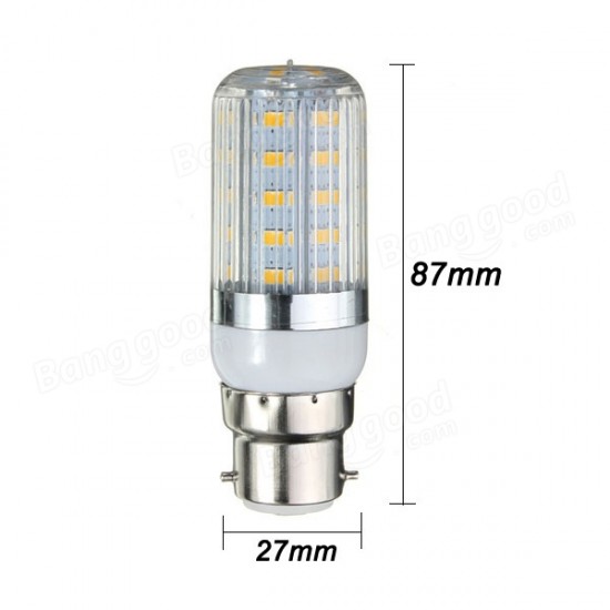 B22 4.5W White/Warm White 36 SMD 5730 LED Corn Light Bulb 110V