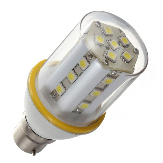 B22 4W Pure White 24 SMD 5050 Energy Saving LED Corn Bulb 220-240V