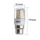 B22 5W 24 SMD 5730 Warm White/White LED Corn Light Bulbs AC 110V