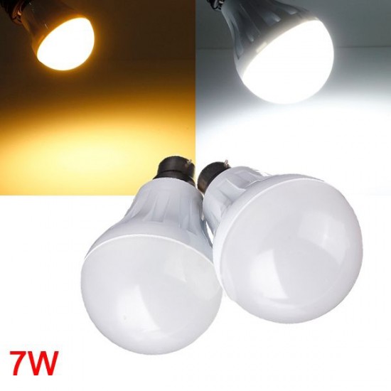 B22 7W 27LED 3014 SMD Globe Bulb Light Lamp White/Warm White 220-240V