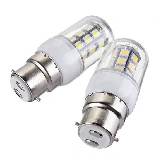 B22 LED Bulbs 12V 3W 27 SMD 5050 White/Warm White Corn Light