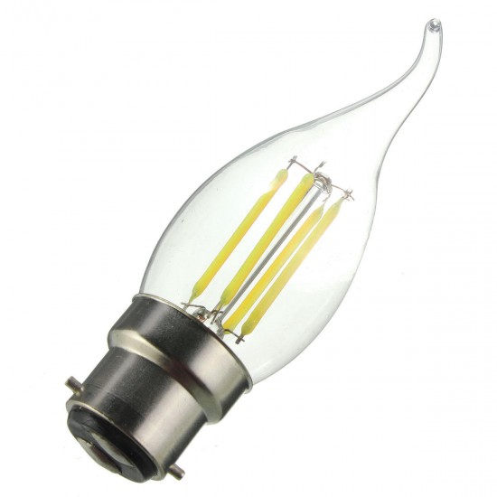 Dimmable AC220V B22 C35 4W Warm White LED Filament COB Retro Edison Light Bulb Dimmable AC220V B22 C35 4W Warm White LED Filament COB Retro Edison Light Bulb