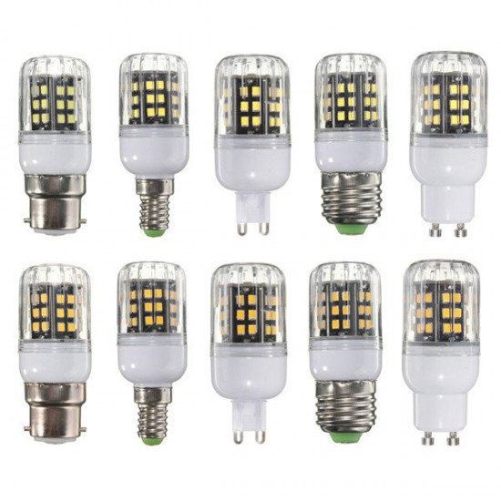 E27/E14/B22/G9/GU10 5W 2835 SMD Cover 42 LED Corn Light Lamp Bulb AC220V