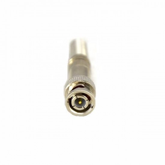 BNC Male Connector for RG-59 Coaxial Cable Brass End Crimp Cable Screwing CCTV Camera No Welding