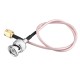 3pcs 50cm BNC Male to SMA Male Connector 50ohm Extension Cable Length Optional