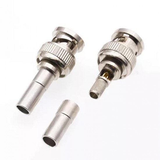 5Pcs Y-1073 BNC Male Plug Fully Shielded High Precision High Frequency Test BNC Connector 5Pcs Y-1073 BNC Male Plug Fully Shielded High Precision High Frequency Test BNC Connector