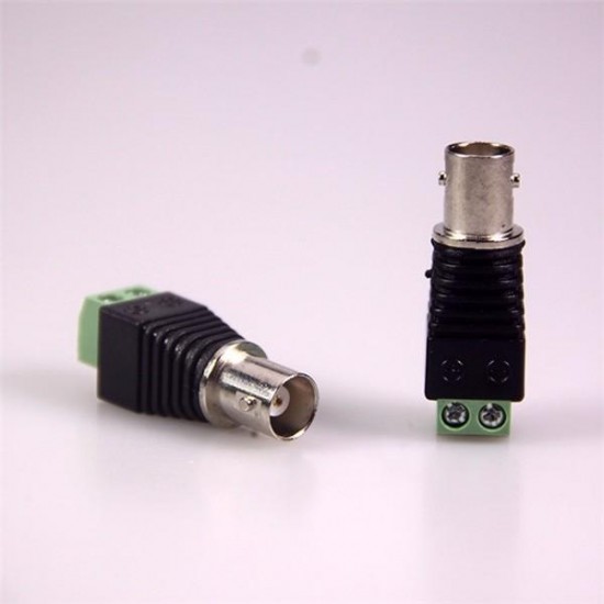 BNC Female Jack Coax Cat5 Cat6 CCTV Coaxial Camera Video Balun AV Screw Terminal Connector