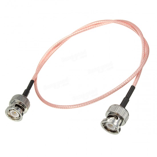 BNC Male plug to BNC Male Plug RG316 Pigtail RF Jumper Cable 1.6ft For Wireless