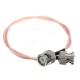 BNC Male plug to BNC Male Plug RG316 Pigtail RF Jumper Cable 1.6ft For Wireless