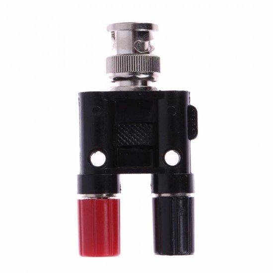 BNC Male to Dual Binding Posts Banana Connector Plug Test Adapter