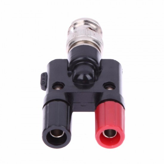 BNC Male to Dual Binding Posts Banana Connector Plug Test Adapter