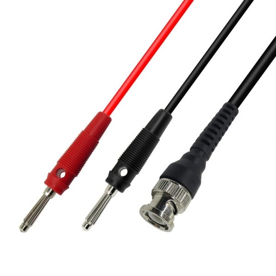 P1008A BNC Q9 To Dual 4mm Stackable Banana Plug With Test Leads Probe Cable 120CM