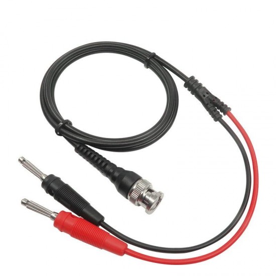 P1008A BNC Q9 To Dual 4mm Stackable Banana Plug With Test Leads Probe Cable 120CM