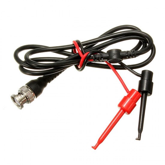 BNC Male Plug Q9 to Dual Hook Clip Test Probe Cable Leads