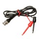 BNC Male Plug Q9 to Dual Hook Clip Test Probe Cable Leads BNC Male Plug Q9 to Dual Hook Clip Test Probe Cable Leads