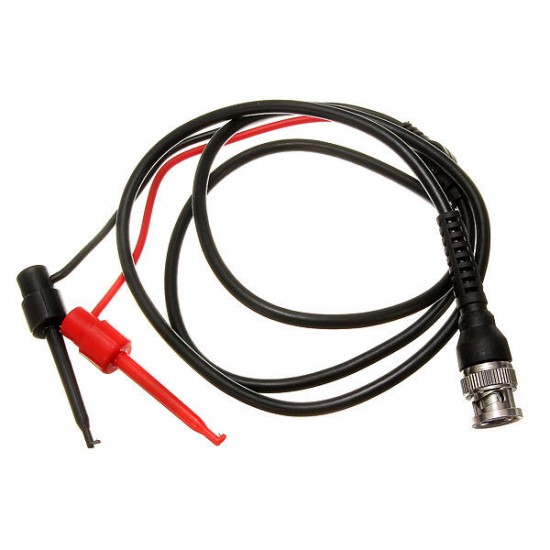 BNC Male Plug Q9 to Dual Hook Clip Test Probe Cable Leads