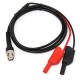 BNC Q9 To Dual 4mm Stackable Shrouded Banana Plug with Test Leads Probe Cable 120CM