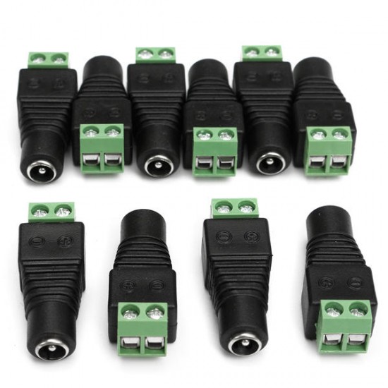 ST02 40Pcs BNC Terminal Connector DC 5.5x2.1mm Male/Female Connector ST02 40Pcs BNC Terminal Connector DC 5.5x2.1mm Male/Female Connector