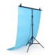 2x1m 2x1.5m 2x2m T-Shape Photography Backdrop Stand Adjustable Photo Background Tripod Stand with 4 Tight Clamps for Studio Video Photography