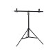 2x2.6m Small Portable T-type Adjustable Background Support Stand Holder Backdrop Photography