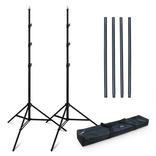 3x2.8m Adjustable Foldable Photography Background Stand Tripod Support Portable Studio Backdrop Kits