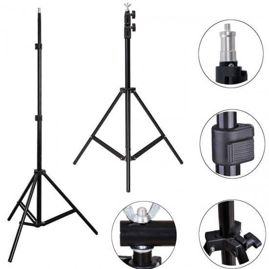Collapsible Background Support Stand Kit Adjustable Crossbars Photography Holder Collapsible Background Support Stand Kit Adjustable Crossbars Photography Holder