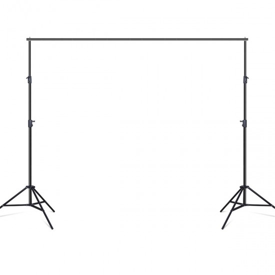 Photo Studio Background Support Stand Kit Black White Green Screen Backdrop Set