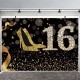 0.9x1.5M 1.5x2.1M 1.8x2.7M Number 16 Glitter Photography Backdrop Studio Photo Background Prop Decorate