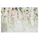 0.9x1.5m 1.5x2.1m 1.8x2.7m White Flowers Sea Photography Studio Wall Backdrop Photo Background Cloth for Birthday Wedding Party