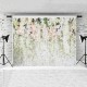 0.9x1.5m 1.5x2.1m 1.8x2.7m White Flowers Sea Photography Studio Wall Backdrop Photo Background Cloth for Birthday Wedding Party