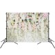 0.9x1.5m 1.5x2.1m 1.8x2.7m White Flowers Sea Photography Studio Wall Backdrop Photo Background Cloth for Birthday Wedding Party