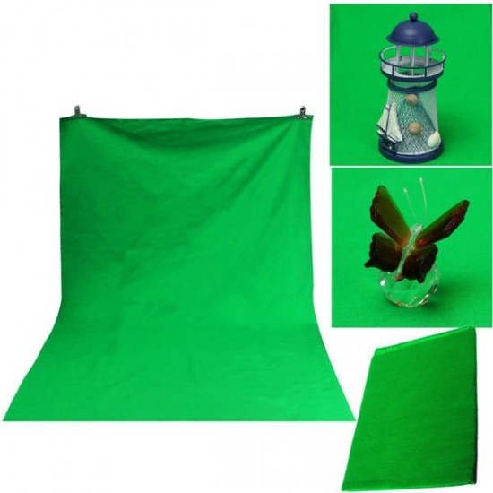 106x147cm Green Cotton Muslin Chromakey Photography Backdrop Background