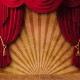 10x10FT Circus Red Curtain Stage Photography Backdrop Studio Prop Background